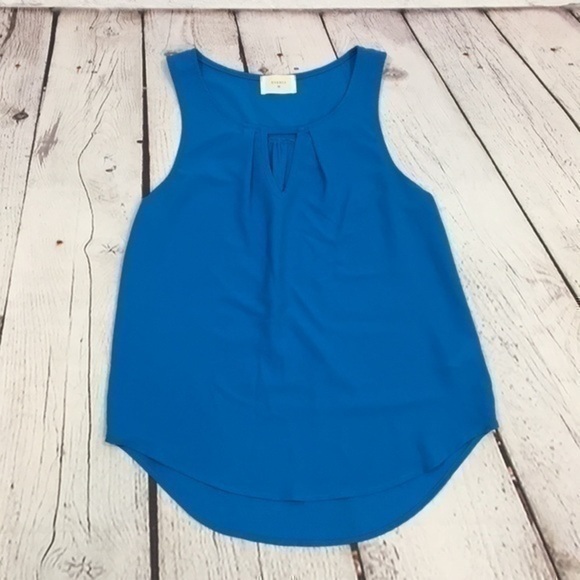 UEC Everly blue flowy tank, small , polyester - Picture 3 of 10